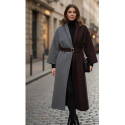 Vic Bee - Cappotto Bicolore...