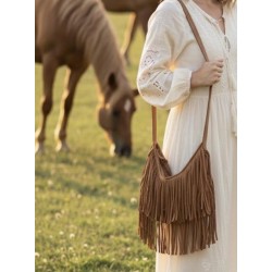 Borsetta con Frange Boho-Chic