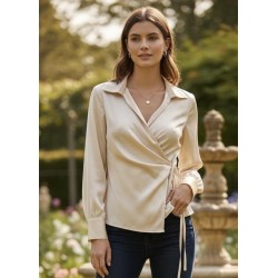 Vic Bee - Camicia Wrap in...