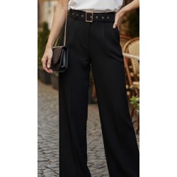 Vic Bee - Pantaloni Neri a...